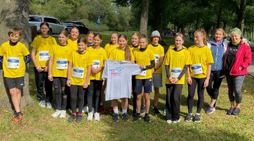 Schülerinnen und Schüler der Rudolf-Steiner-Schule Loheland gingen für den Friedenslauf an den Start