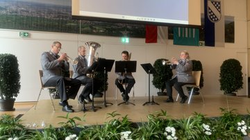 Sorgte für musikalische Umrahmung: das Heeresmusikkorps Kassel